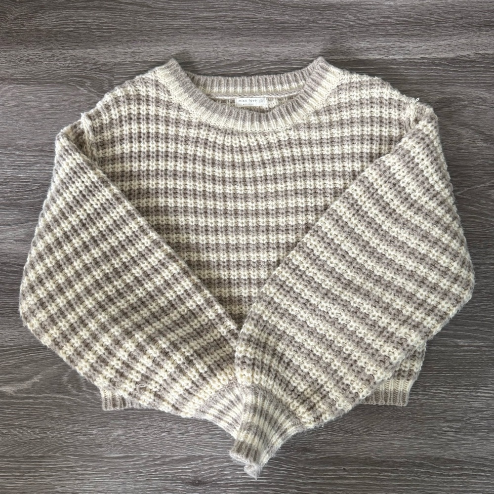 Cozy Beige Knit Sweater